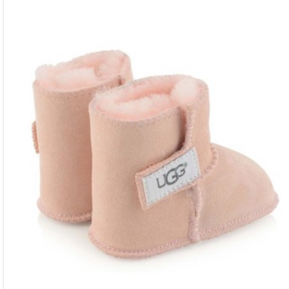 UGG pink suede Erin toddler booties